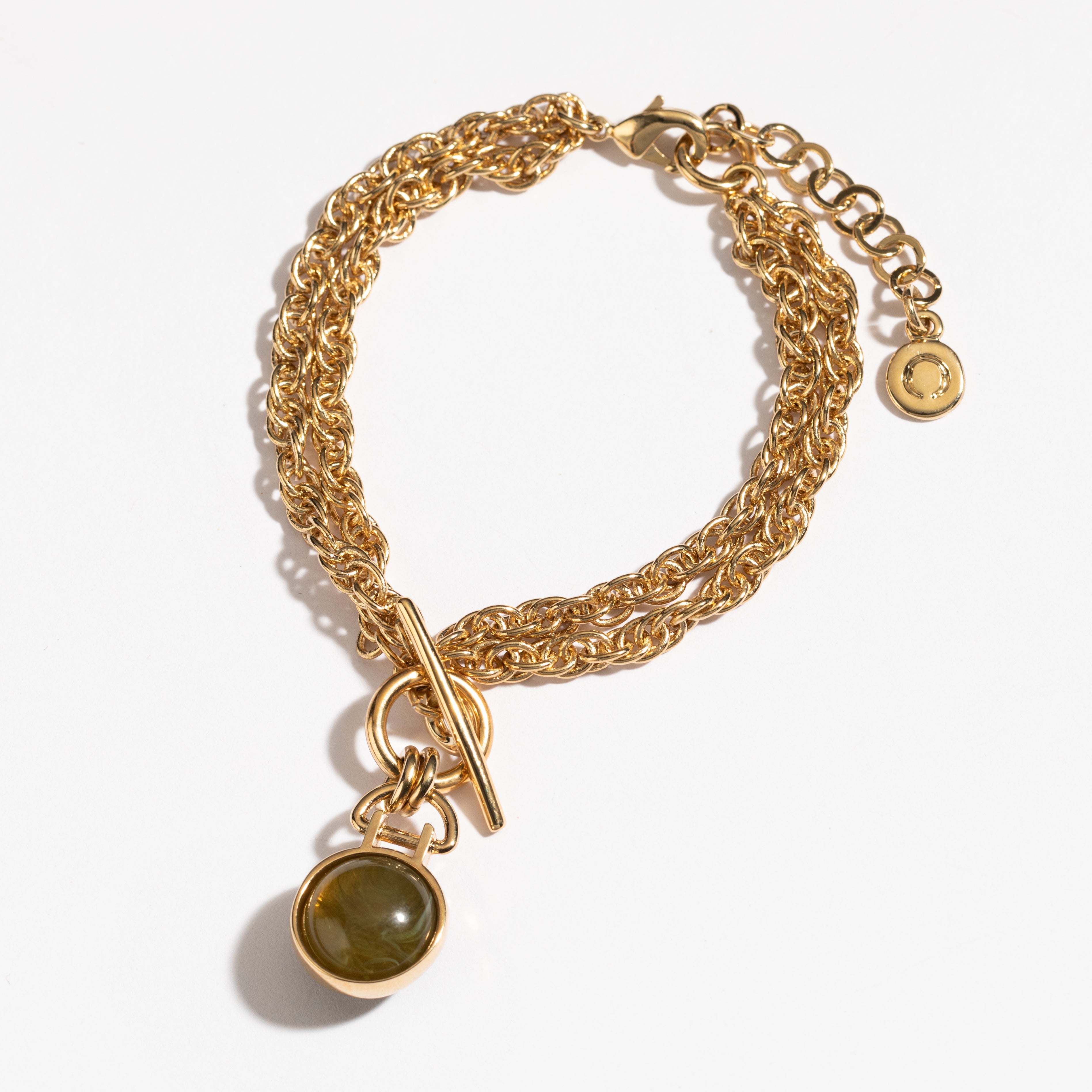 צמיד Penelope זהב ירוק