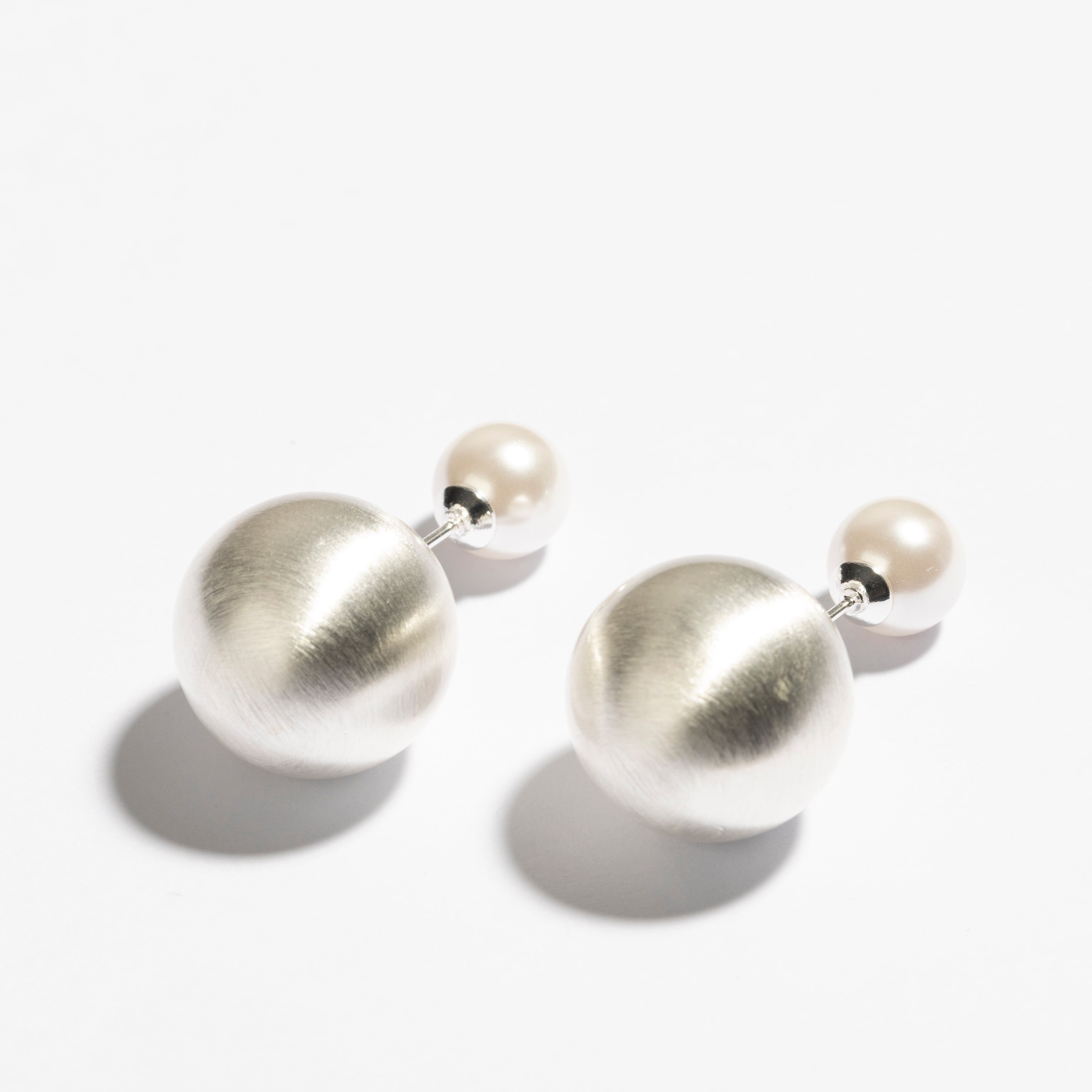 עגילי Lona כסף פנינה