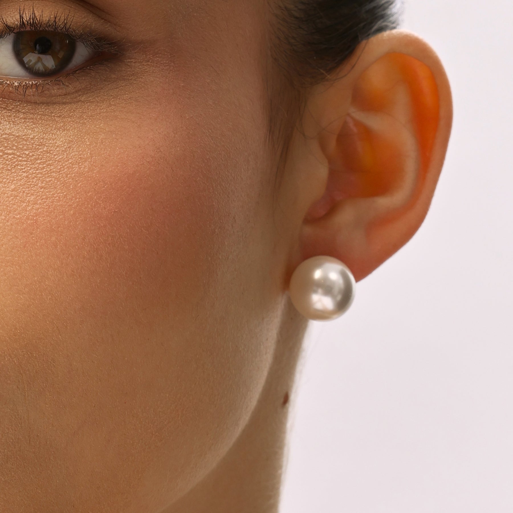 עגילי Sole זהב פנינה