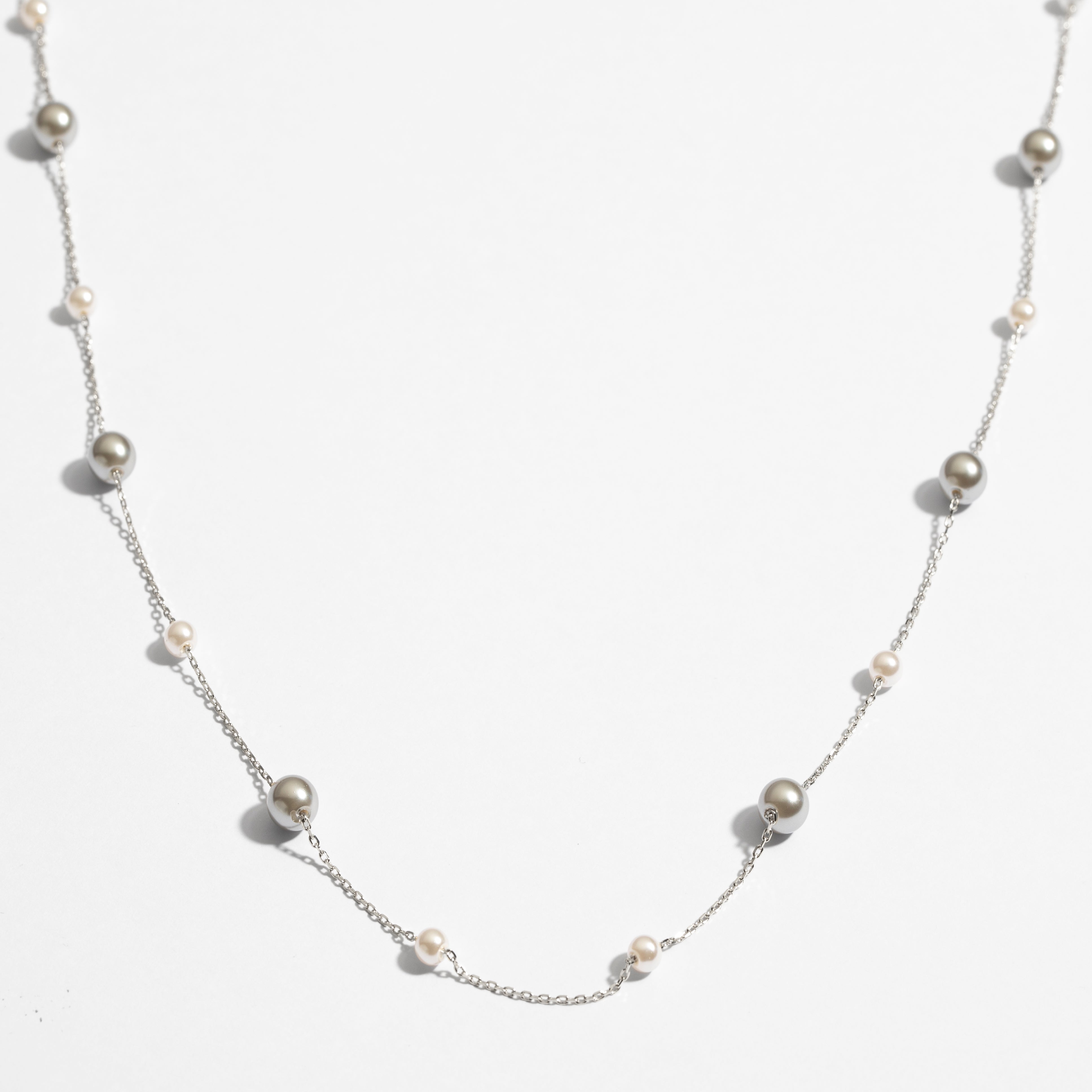 שרשרת Veya כסף פנינה