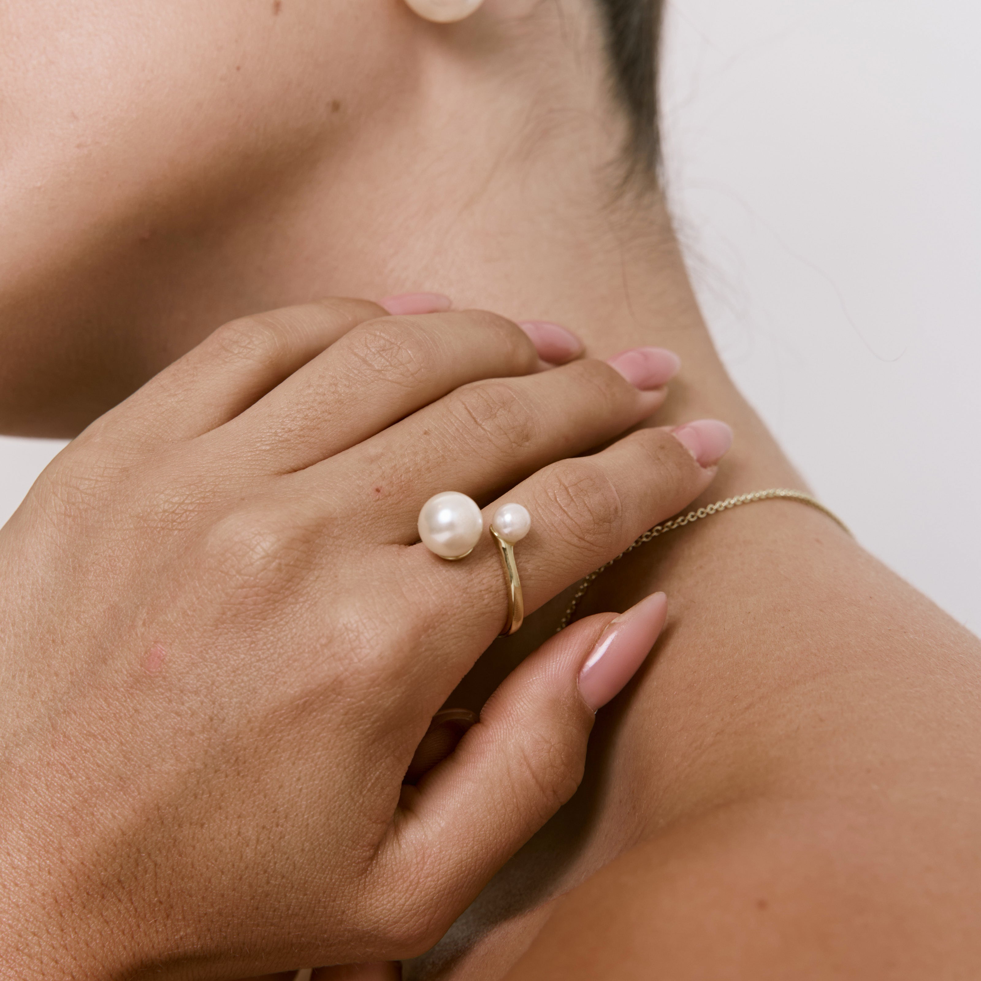 טבעת Betty זהב פנינה