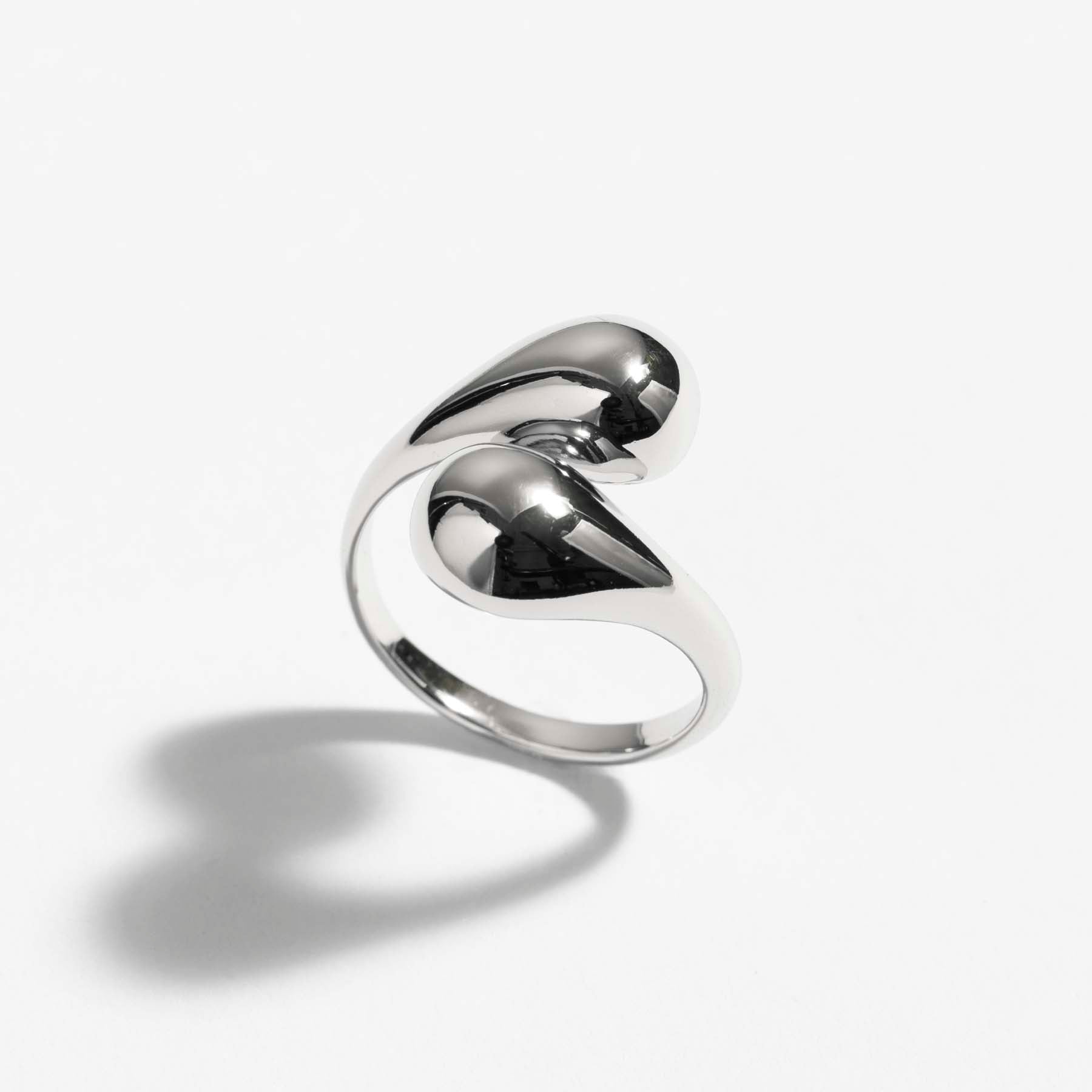 טבעת מתכווננת Embrace כסף