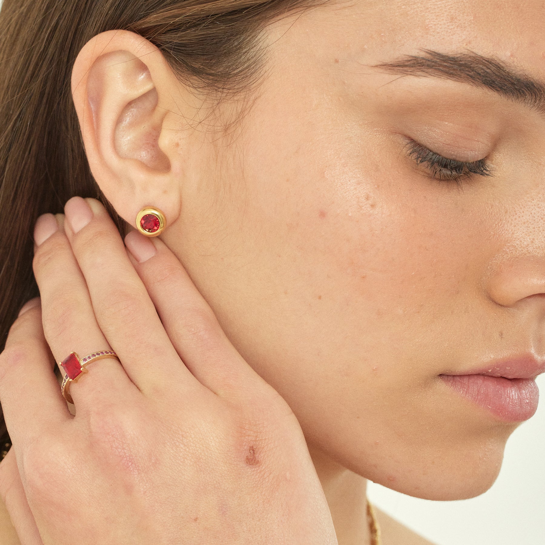 עגילי יום של חול זהב