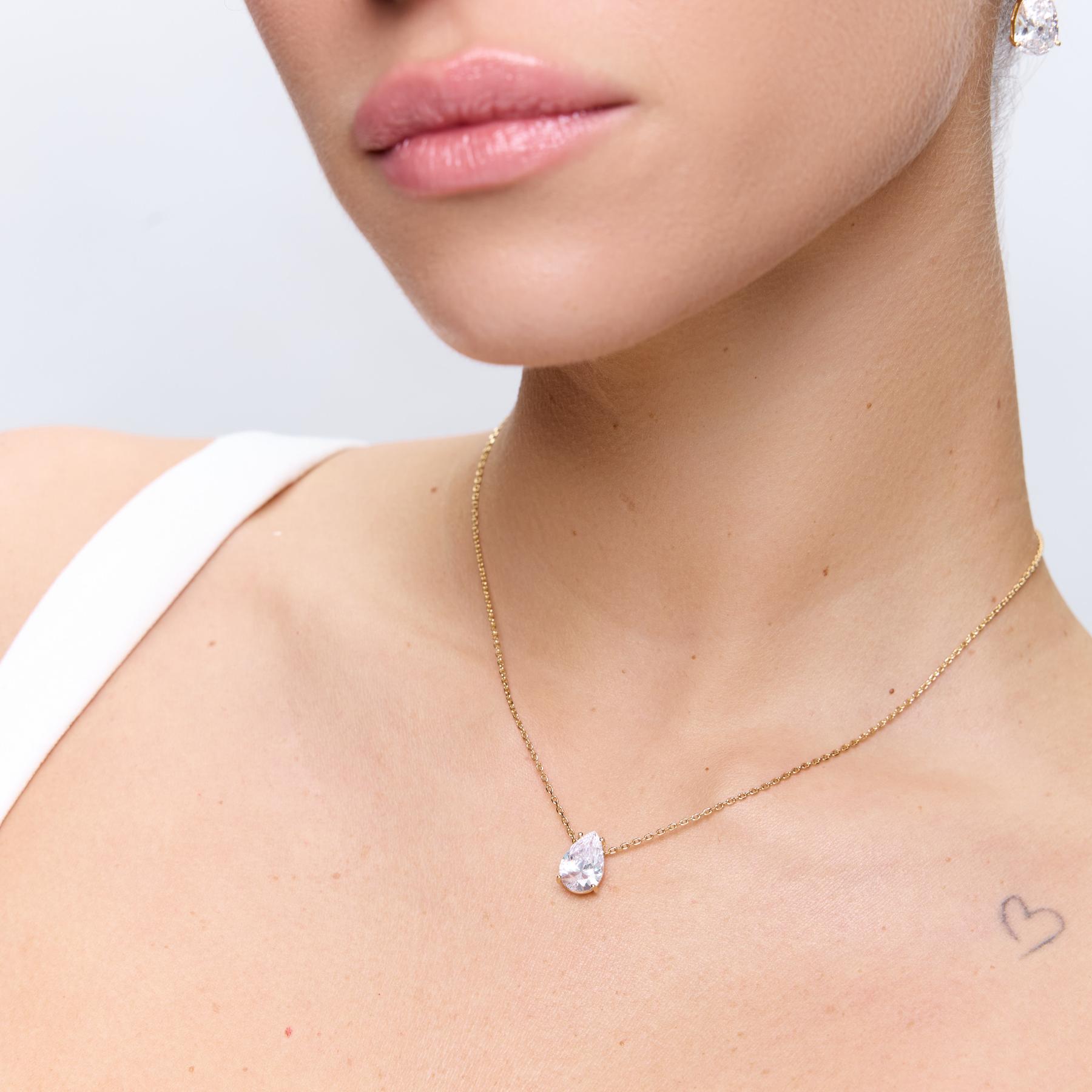 שרשרת Gwyneth זהב קריסטל