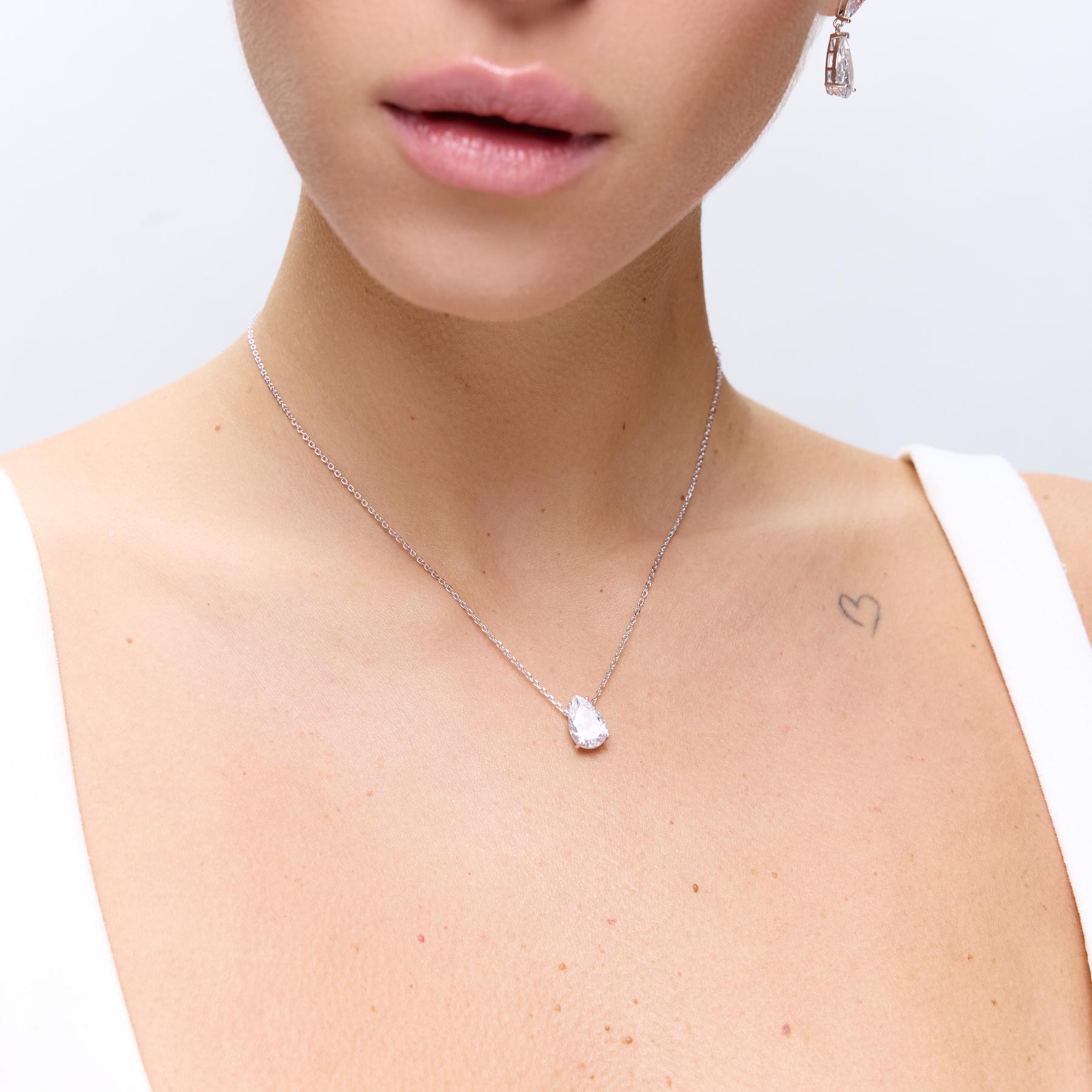 שרשרת Gwyneth כסף קריסטל