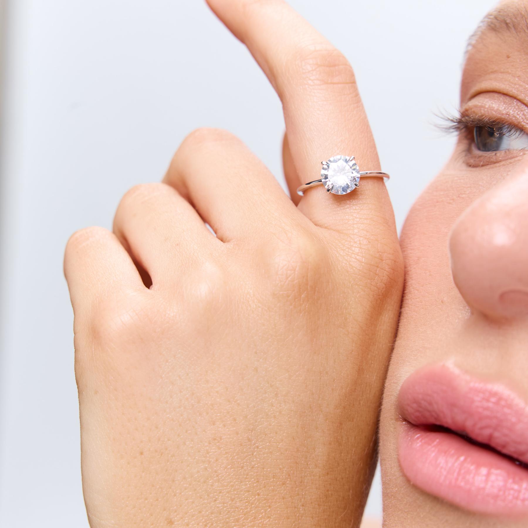 טבעת Keilani כסף קריסטל