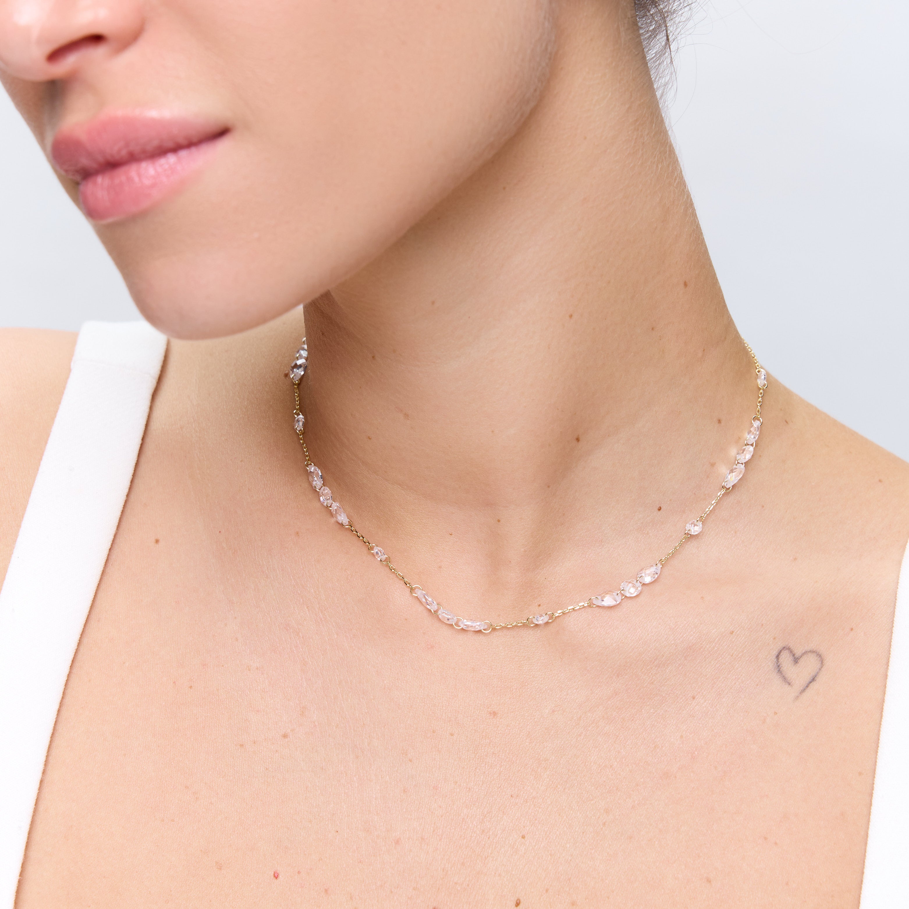 שרשרת Akira זהב קריסטל