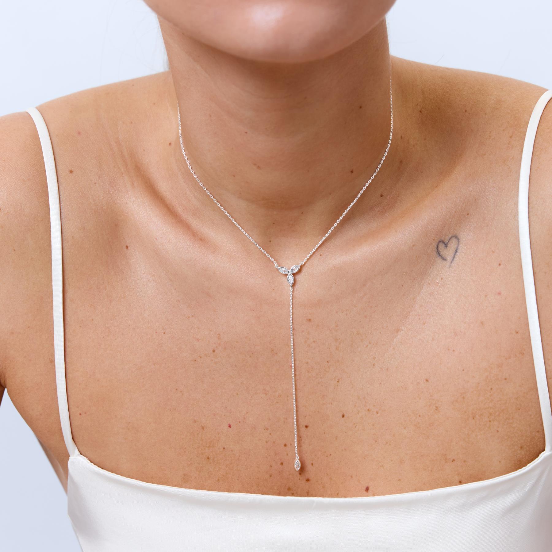 שרשרת Bellamy כסף קריסטל