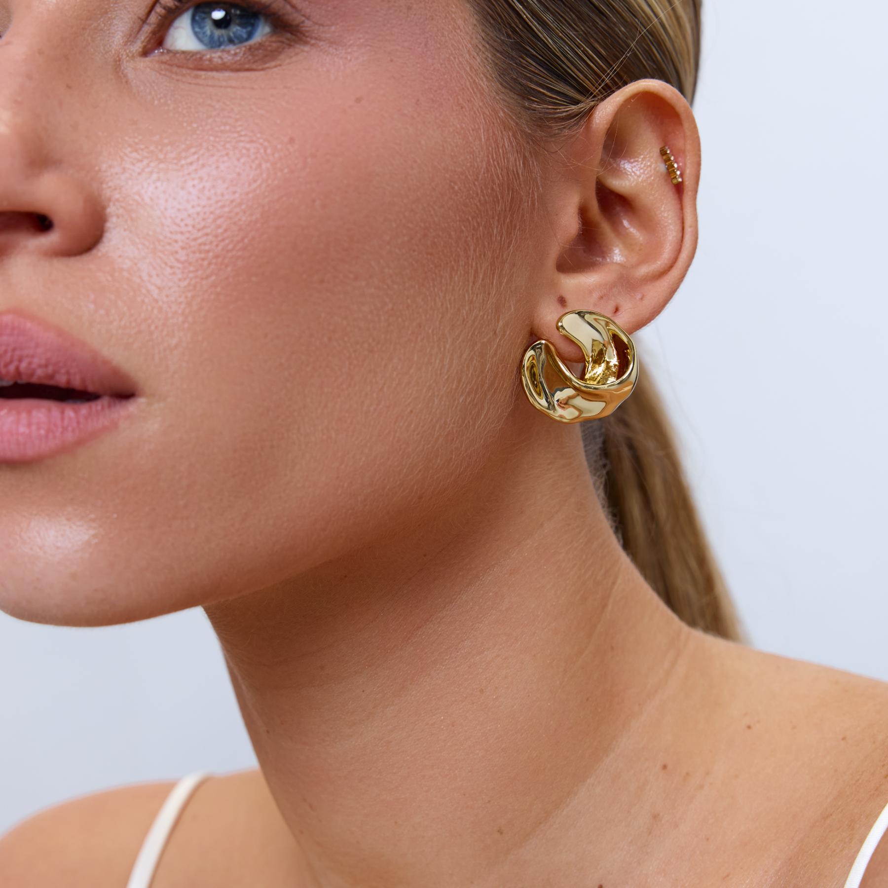 עגילי Jena זהב