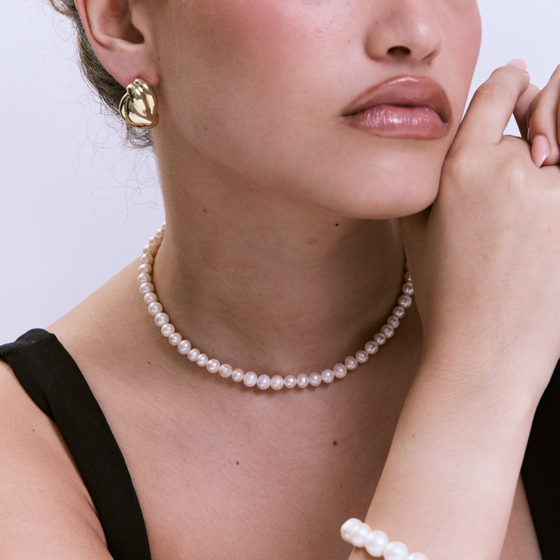 עגילי Adelaide זהב