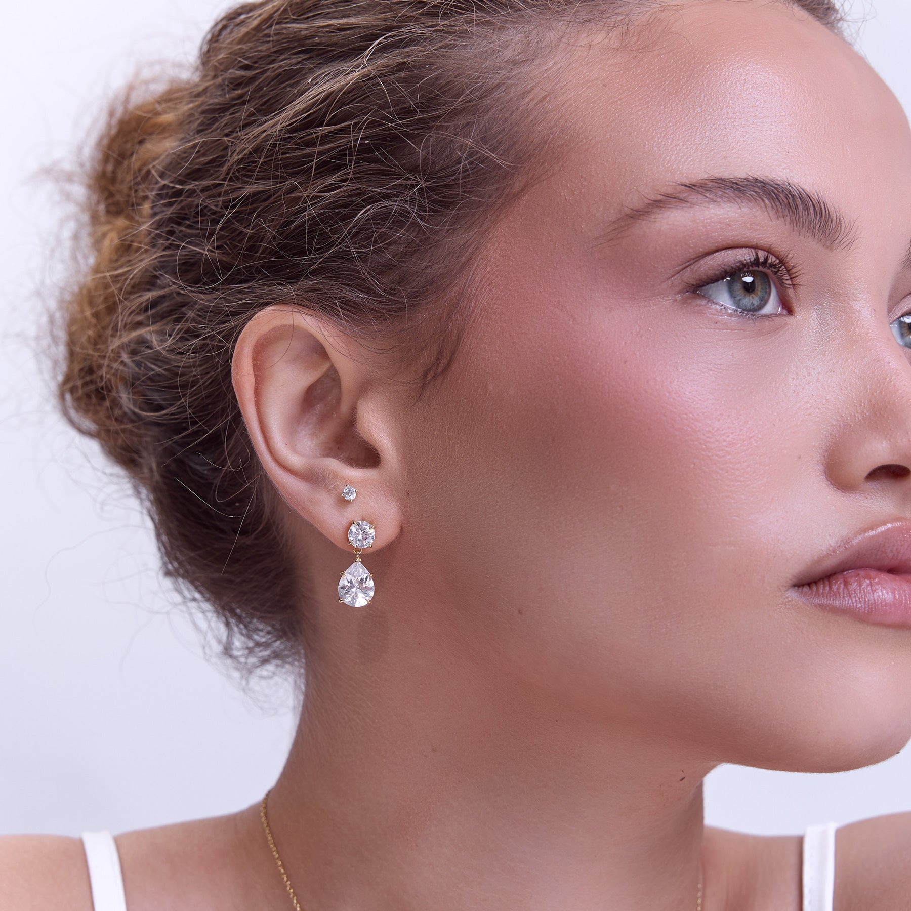 עגילי Dewdrop כסף