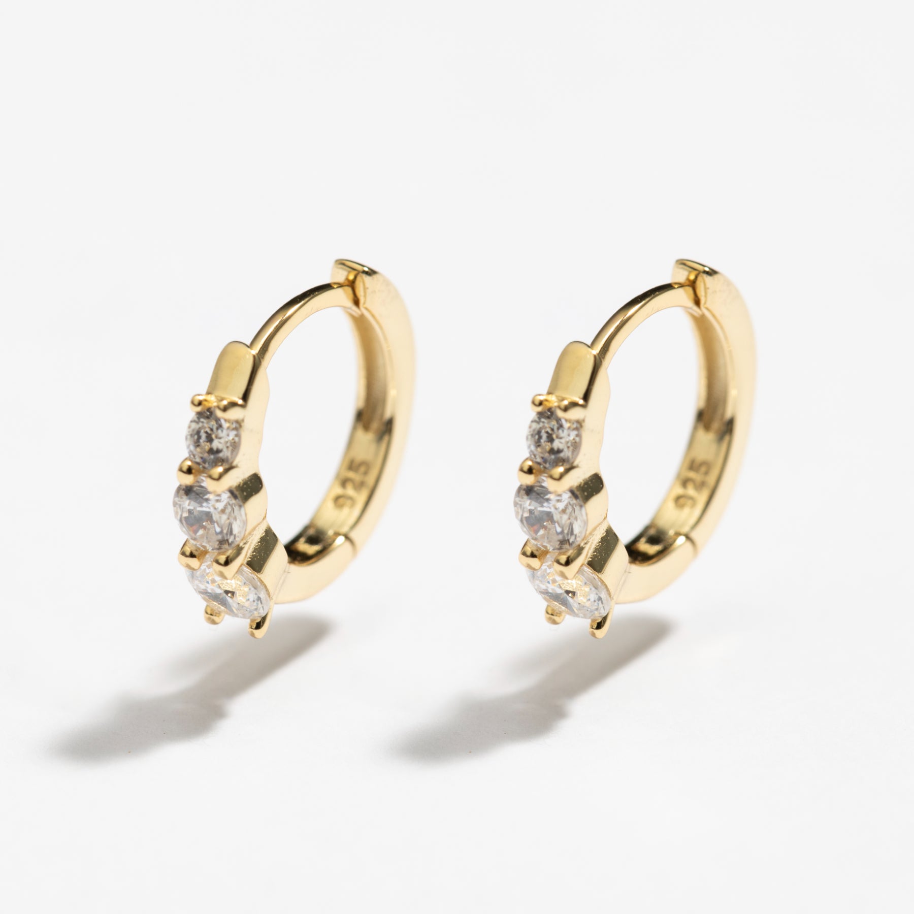 עגילי Trilogy זהב