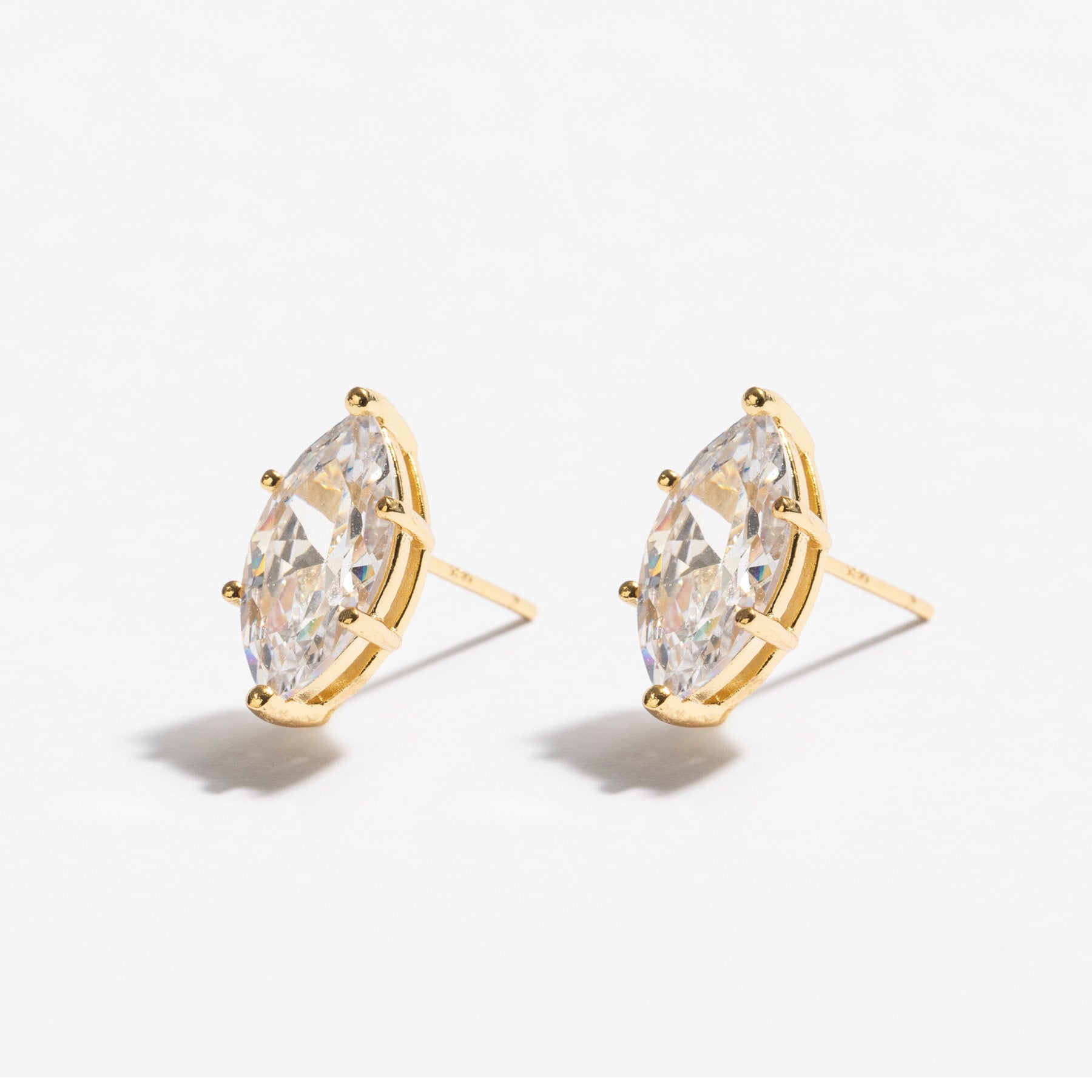 עגילי Ian זהב קריסטל