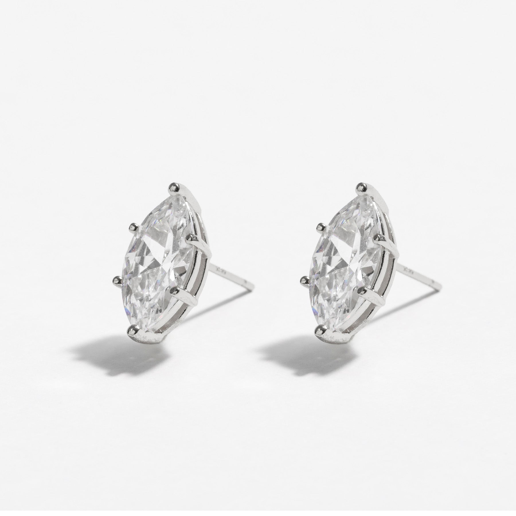 עגילי Ian כסף קריסטל