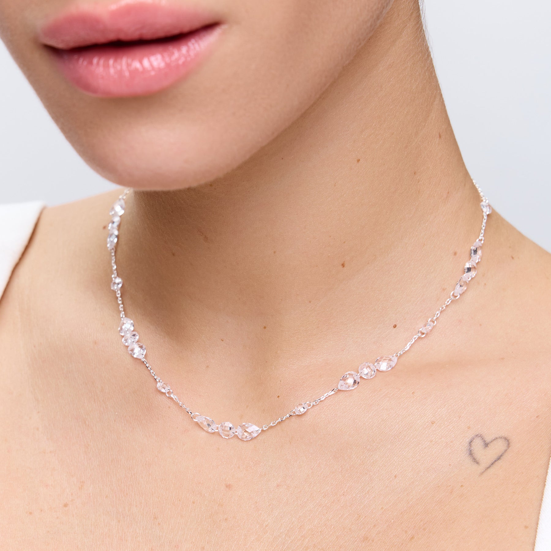 שרשרת Akira כסף קריסטל