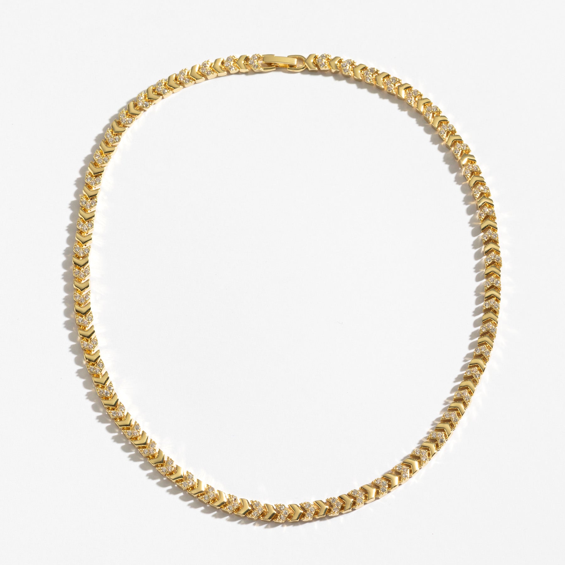 שרשרת Fleur זהב קריסטל