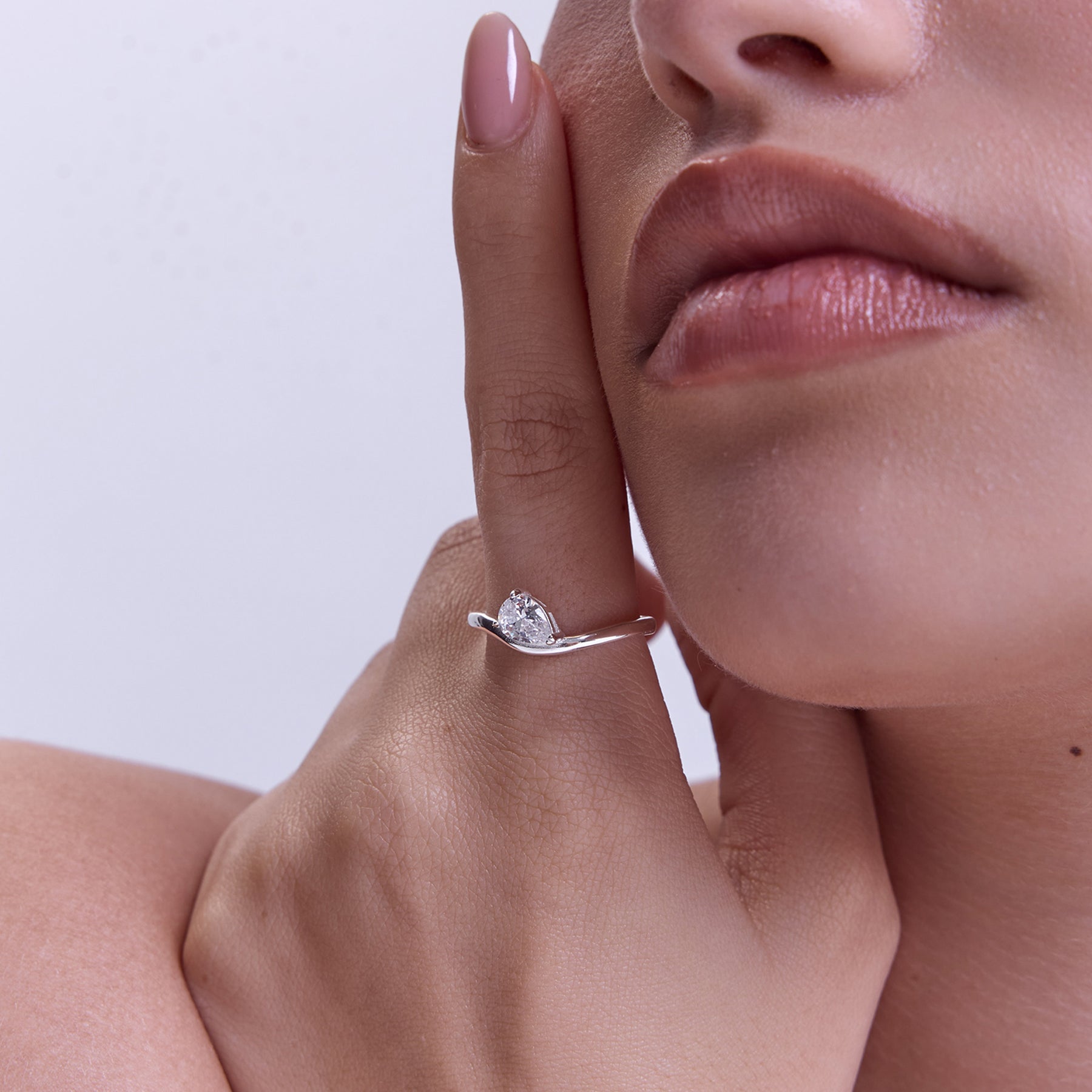 טבעת Moondrop כסף