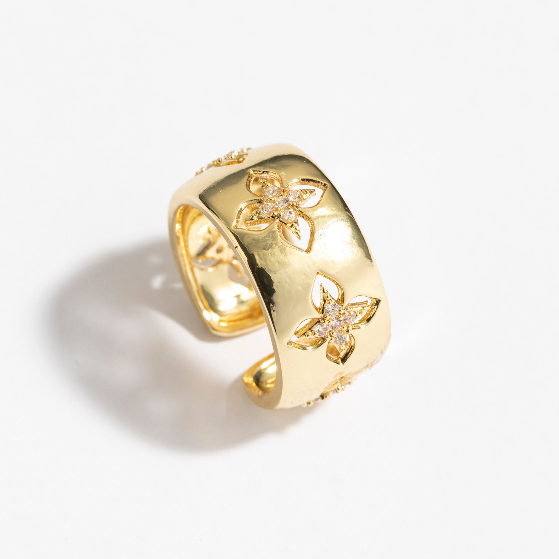 טבעת Reni זהב קריסטל