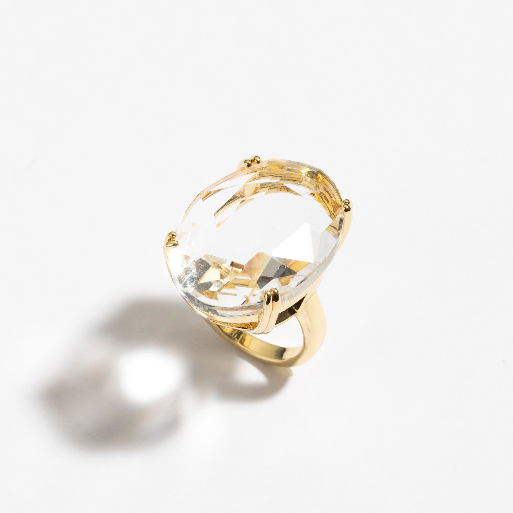 טבעת Lush זהב קריסטל