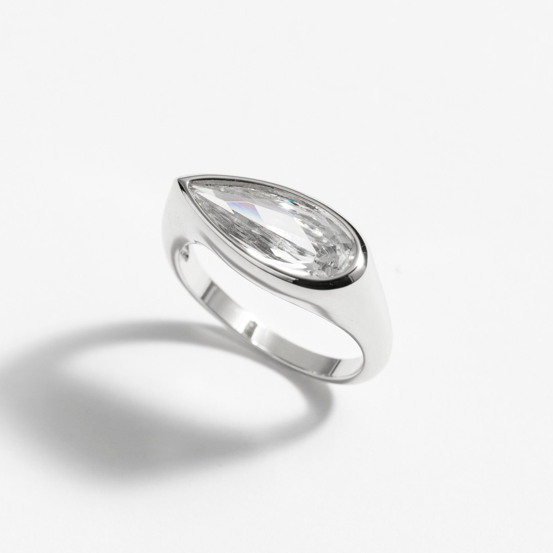 טבעת Rhea כסף קריסטל
