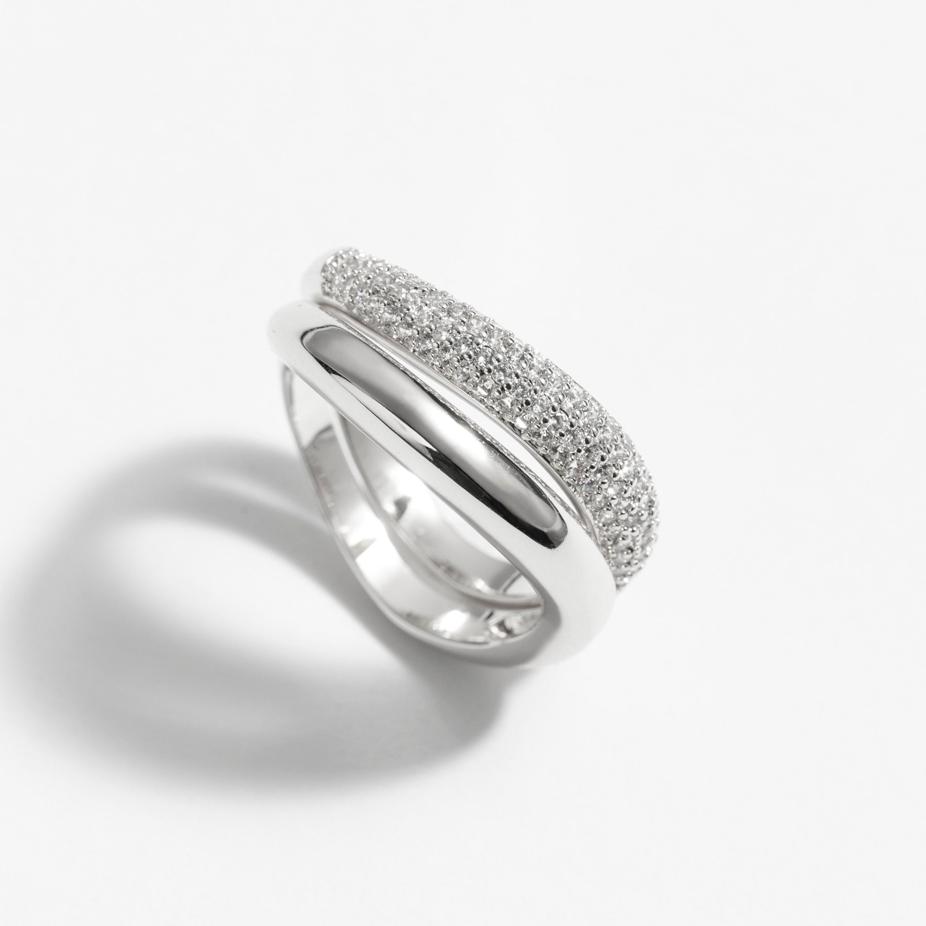 טבעת Elara כסף קריסטל