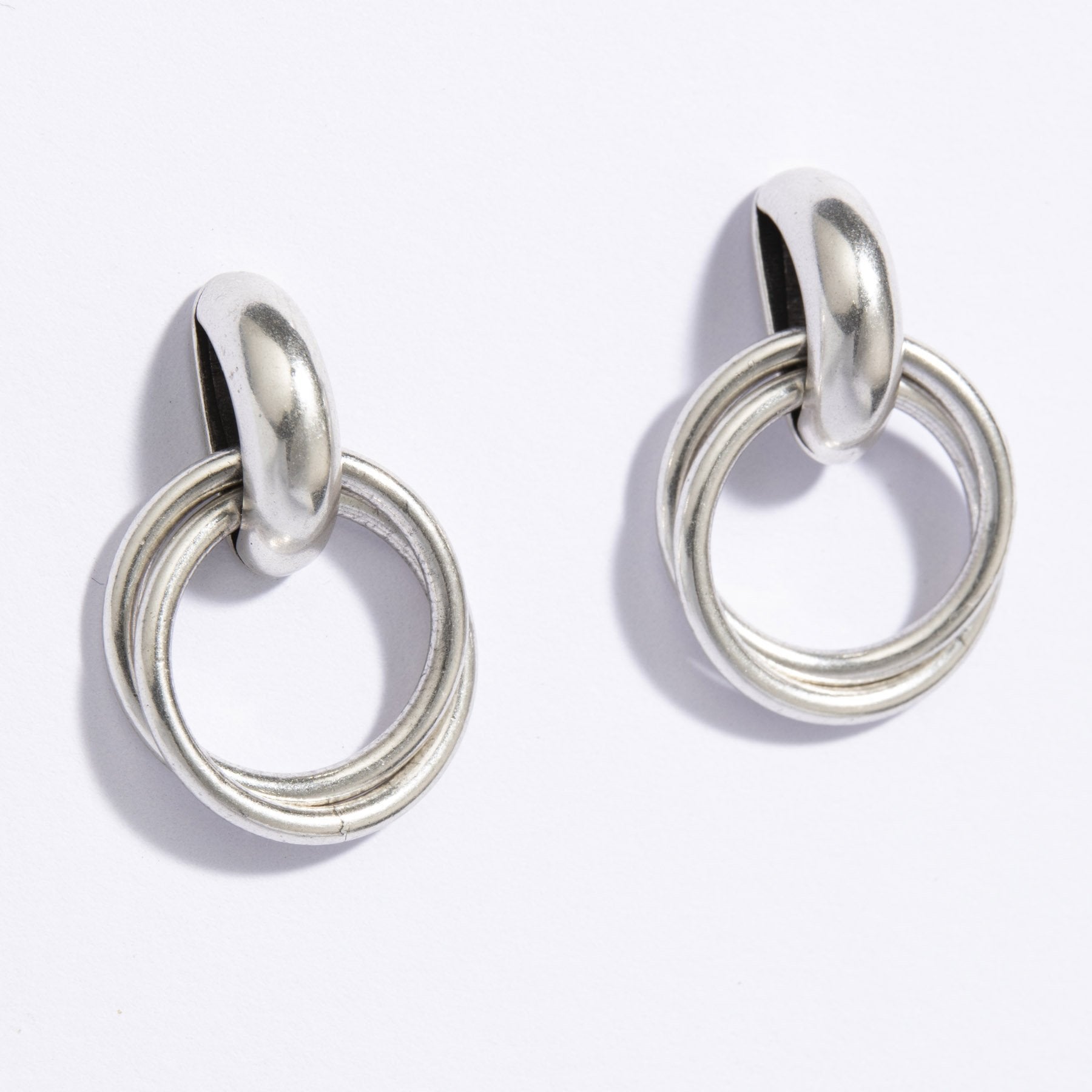 עגילי אוגוסטה כסף - Danon Jewellery IsraelE60268SV